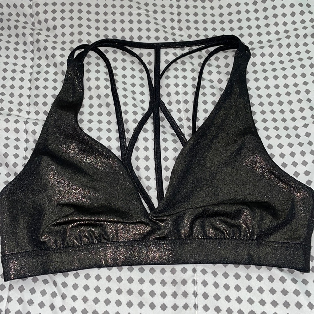 PINK Glittery Sports Bra